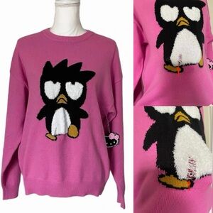 Hello Kitty and Friends x Forever 21 Badtz-Maru Penguin Pink Graphic Sweatshirt